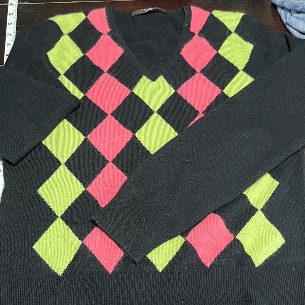 Folio of NY argyle sweater